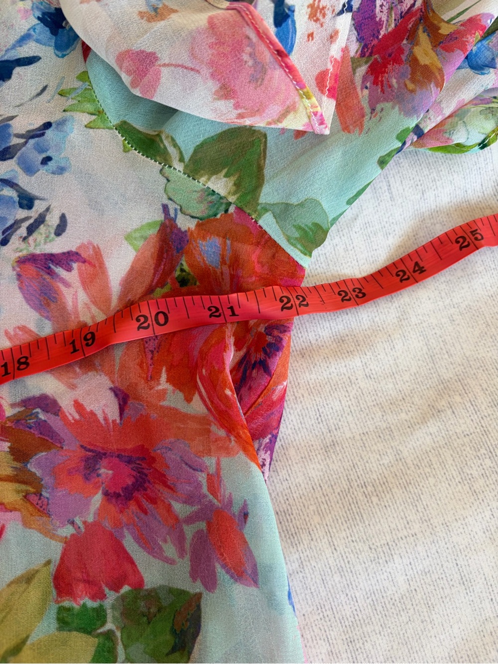Zara Multicolor Floral Ruffle-Sleeve Button Blouse - Picture 6 of 7